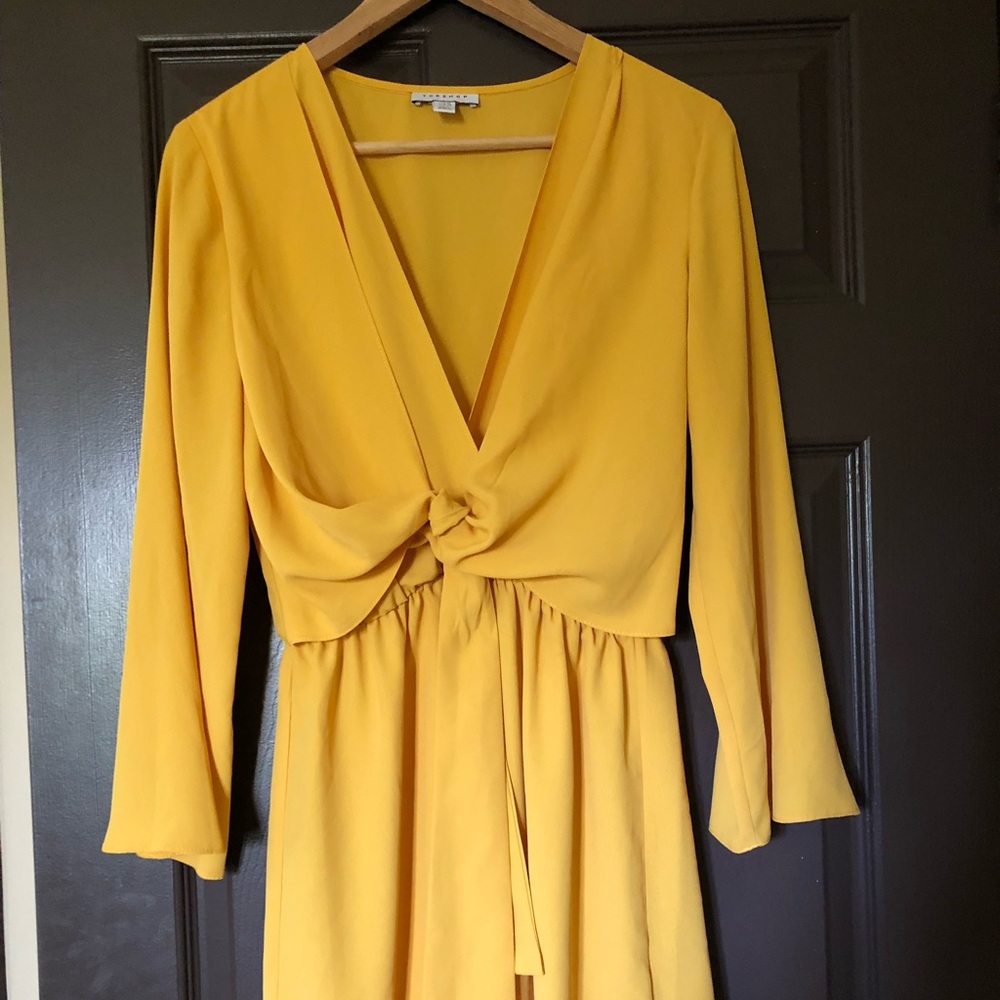 Yellow Topshop dress